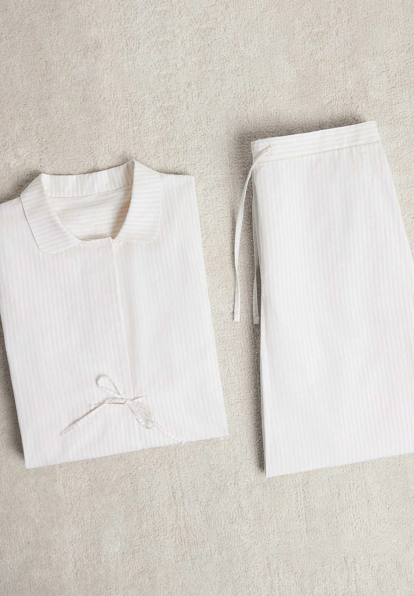 Scalpers Pajamas<Striped Pajamas With Bow Detail