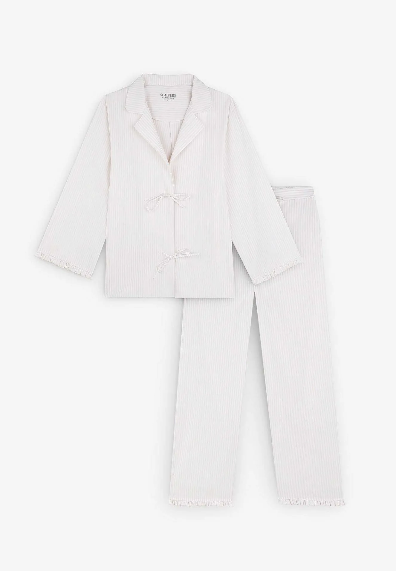 Scalpers Pajamas<Striped Pajamas With Bow Detail