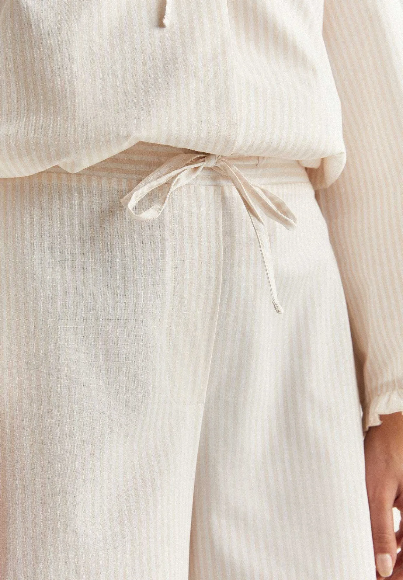 Scalpers Pajamas<Striped Pajamas With Bow Detail