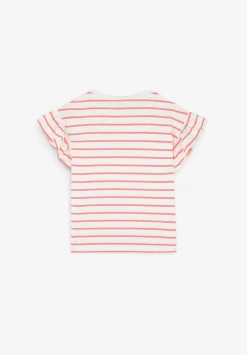 Scalpers Tshirts<Striped Ruffle Sleeve T-Shirt
