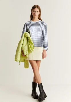 Scalpers Sweatshirts<Striped Skull Outline Sweatshirt