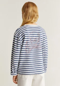 Scalpers Sweatshirts<Striped Skull Outline Sweatshirt