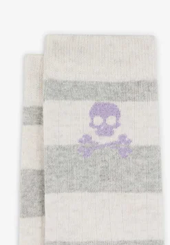 Scalpers Accessories<Striped Skull Socks