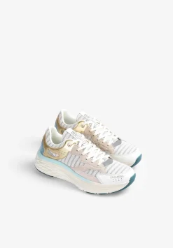 Scalpers Sneakers<Striped Sneakers With Metallic Detail