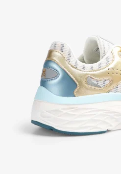 Scalpers Sneakers<Striped Sneakers With Metallic Detail