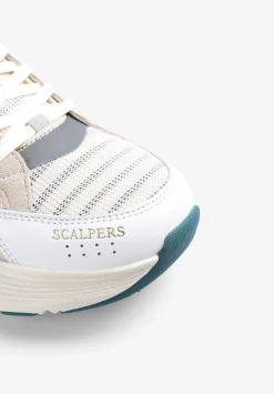 Scalpers Sneakers<Striped Sneakers With Metallic Detail