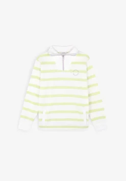 Scalpers Sweatshirts<Striped Sweatshirt With Zipper Detail