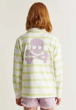 Scalpers Sweatshirts<Striped Sweatshirt With Zipper Detail