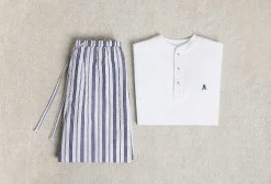 Scalpers Pajamas<Striped Trouser Detail Pajamas