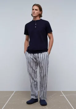 Scalpers Pajamas<Striped Trouser Detail Pajamas