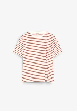 Scalpers T-Shirts And Tops<Striped T-Shirt With Pleated Detail