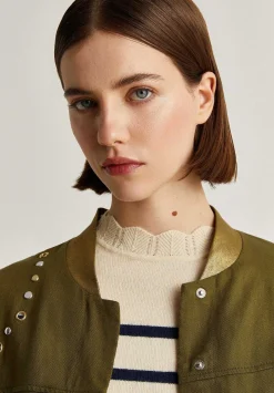 Scalpers Jackets And Trench<Studded Bomber Jacket