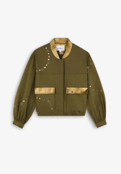 Scalpers Jackets And Trench<Studded Bomber Jacket
