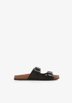 Scalpers Sandals<Studded Buckle Leather Sandals
