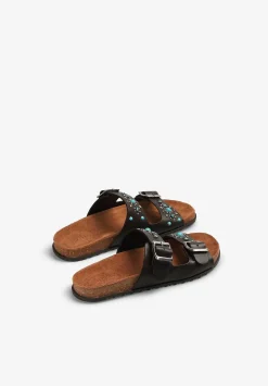 Scalpers Sandals<Studded Buckle Leather Sandals