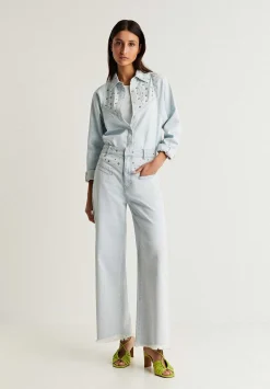 Scalpers Shirts<Studded Denim Shirt