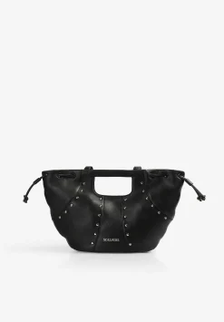 Scalpers Fur<Studded Shoulder Leather Bag