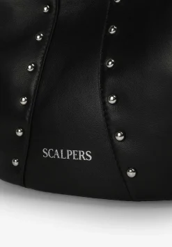 Scalpers Fur<Studded Shoulder Leather Bag