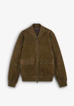 Scalpers Jackets And Jackets<Suede Bomber Jacket