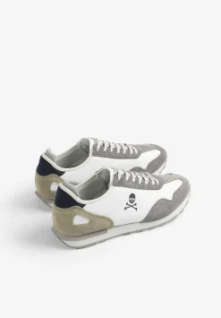 Scalpers Sneakers<Suede Skull Sneakers