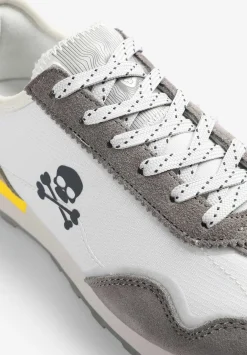 Scalpers Footwear<Suede Skull Sneakers