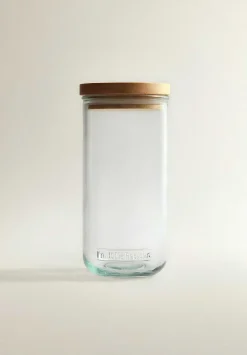 Scalpers Storage And Utensils<Tall Wooden Storage Jar