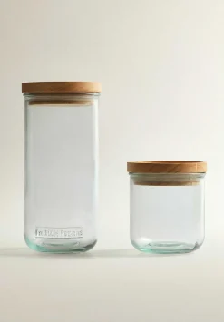 Scalpers Storage And Utensils<Tall Wooden Storage Jar