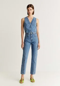 Scalpers Jeans<Textured Denim Jeans
