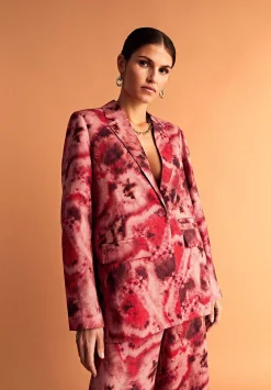 Scalpers Blazers And Vests<Tie Dye Linen Blazer