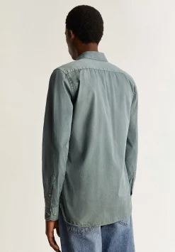 Scalpers Casual<Tone Embroidered Skull Shirt