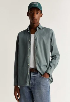 Scalpers Casual<Tone Embroidered Skull Shirt