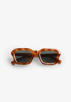 Scalpers Glasses<Tortoiseshell Effect Paste Square Sunglasses