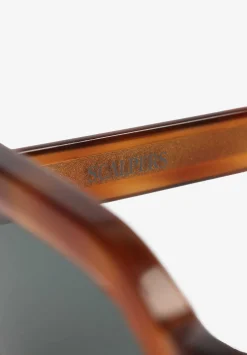 Scalpers Glasses<Tortoiseshell Effect Paste Square Sunglasses