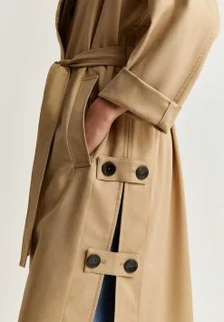 Scalpers Jackets And Trench<Trench With Side Opening Detail