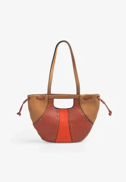 Scalpers Fur<Tricolor Leather Shoulder Bag