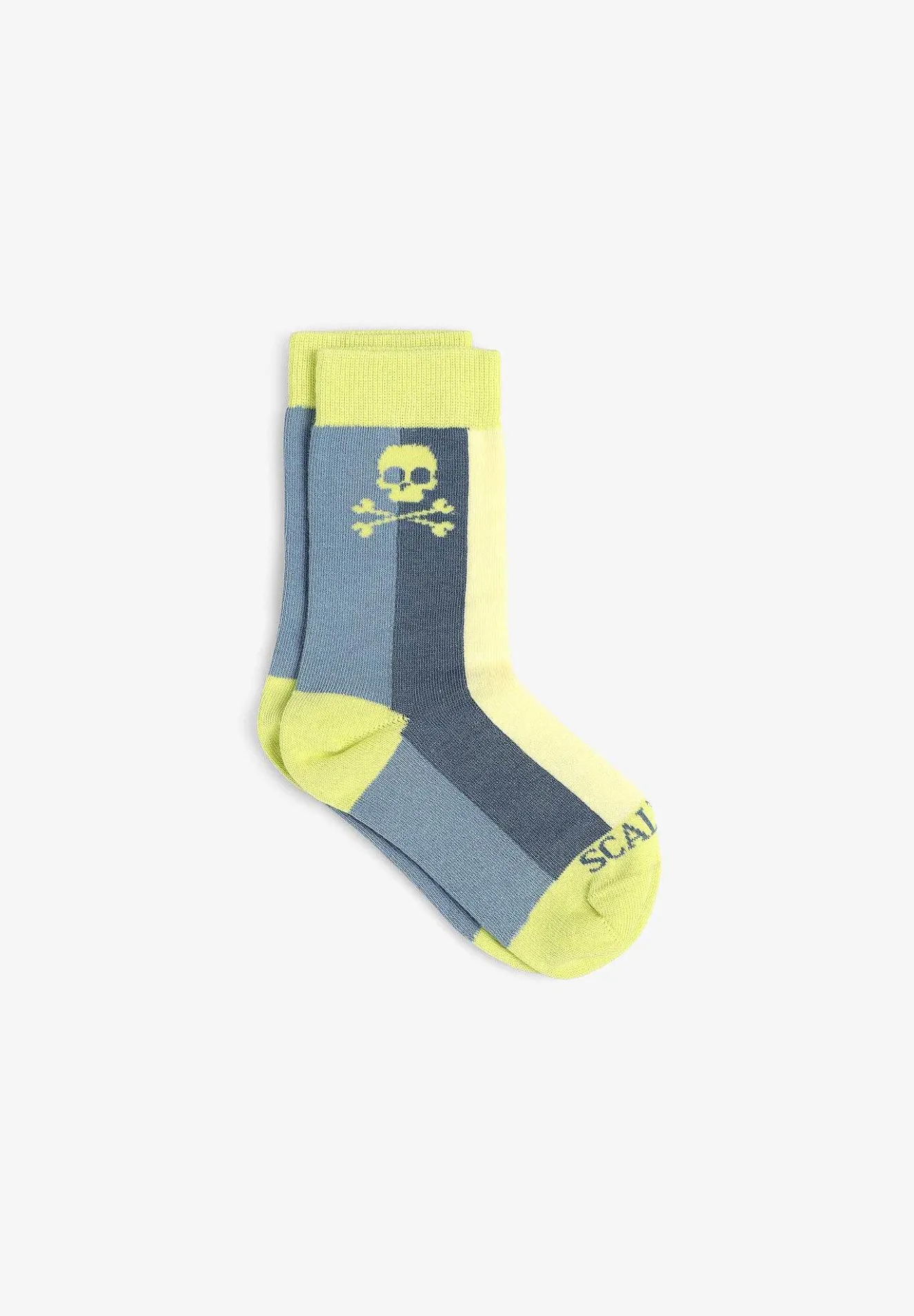 Scalpers Socks<Tricolor Striped Skull Socks