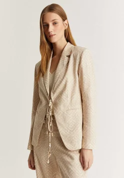 Scalpers Blazers And Vests<Trim Print Blazer