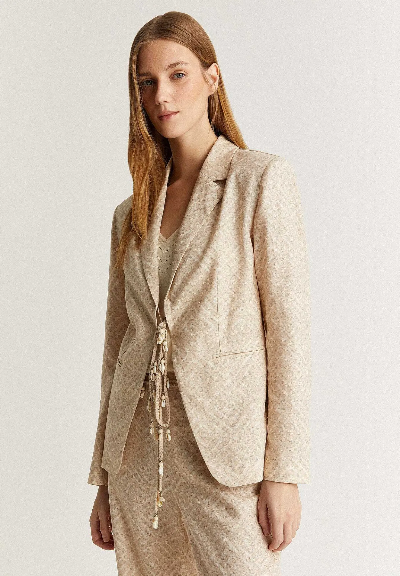 Scalpers Blazers And Vests<Trim Print Blazer
