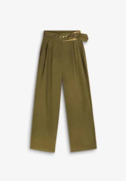 Scalpers Pants<Trousers With Pleats And Studs Details