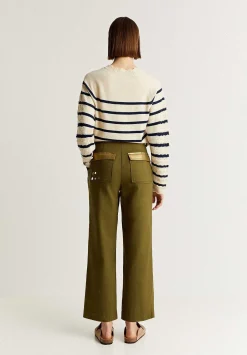 Scalpers Pants<Trousers With Pleats And Studs Details