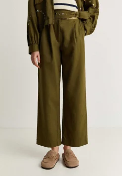 Scalpers Pants<Trousers With Pleats And Studs Details