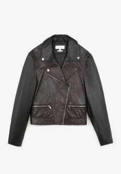 Scalpers Jackets And Trench<Two-Tone Biker Jacket