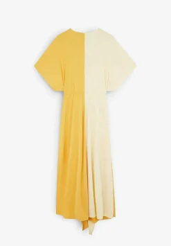 Scalpers Dresses<Two-Tone Cupro Midi Dress