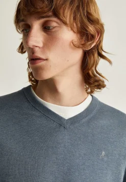 Scalpers Sweaters And Cardigans<V Neck Skull Sweater
