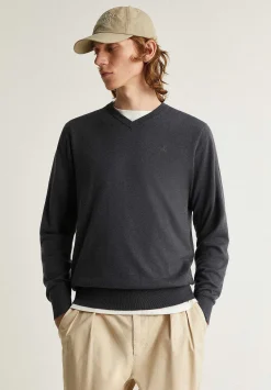Scalpers Sweaters And Cardigans<V Neck Skull Sweater