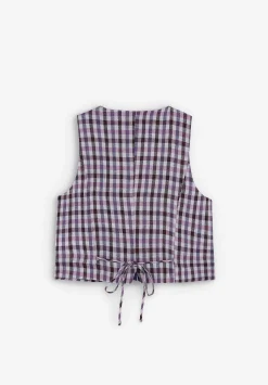 Scalpers Blazers And Vests<Vichy Double Lapel Vest