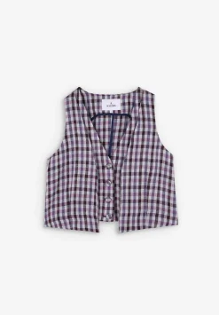 Scalpers Blazers And Vests<Vichy Double Lapel Vest