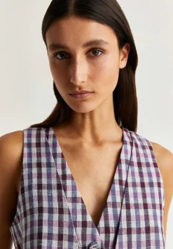 Scalpers Blazers And Vests<Vichy Double Lapel Vest