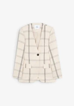 Scalpers Blazers And Vests<V-Neck Checked Blazer