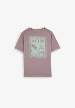 Scalpers Tshirts<Washed Back Print T-Shirt
